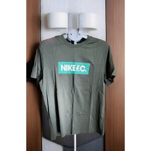 Nike F.C. Block Shirt Men's Size LG Sports Soccer Cotton Street Ready Comfort